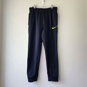 NIKE Men's Therma-FIT Joggers | Small | Training Athletic Sweat Pants Black Volt